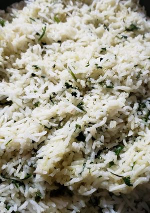 A picture of Garlic rice.