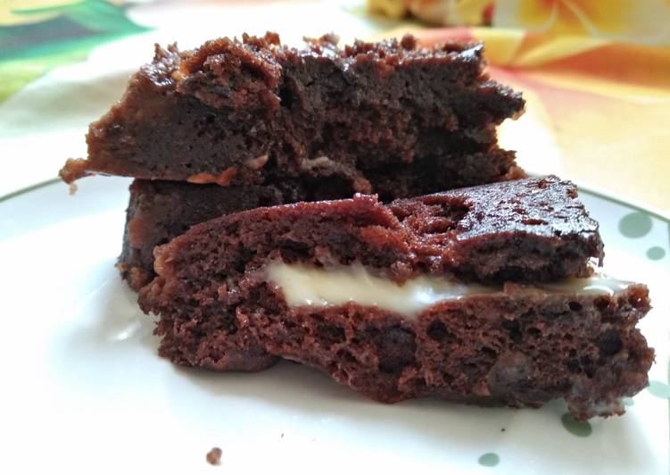 Cara Gampang Menyiapkan Brownies keju nutricake, Lezat Sekali