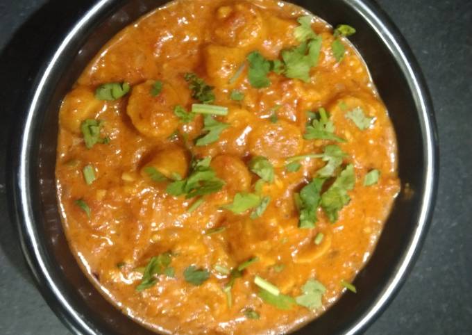 Recipe of Homemade Gatte ki sabji