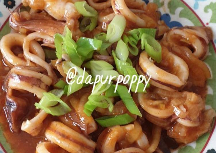 Resep Sotong asam manis Anti Gagal