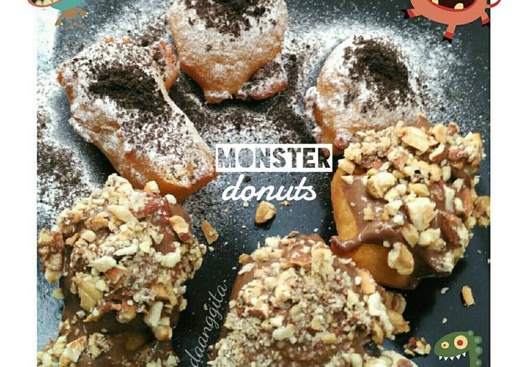 Resep Monster Donuts 😅😹 Anti Gagal