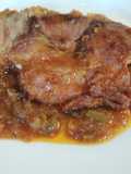 Chuleta de lomo ahumado en salsa
