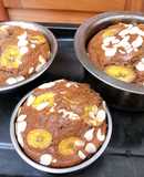 Bánh chuối cacao hạnh nhân 🥧🍌