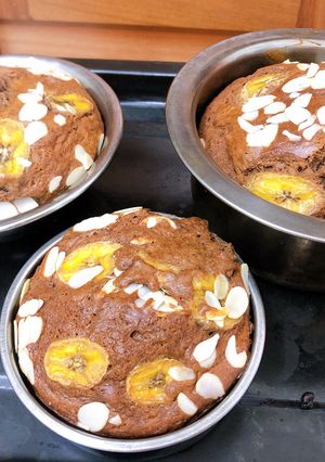 Hình của món Bánh chuối cacao hạnh nhân 🥧🍌.