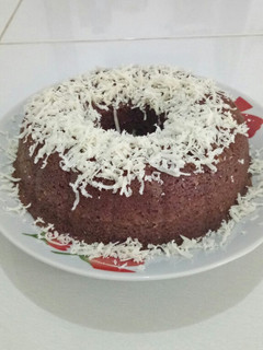 Foto resep Brownies kukus chocolatos cheese luar dalam