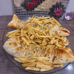 A picture of Chicken bread 😋😋.