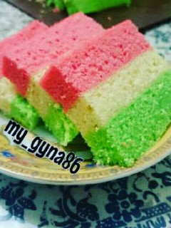 Foto resep Bolu Kukus 3 Warna