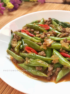Foto resep Tumis buncis daging giling