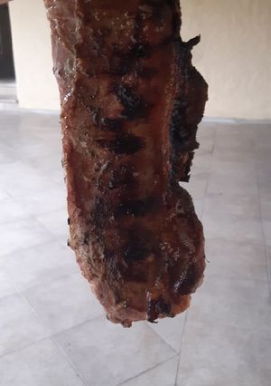 Una foto de Cerdito asado a la mostaza