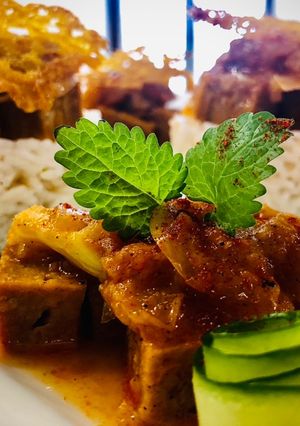 Szejtán pörkölt jázminrizzsel recept fotója