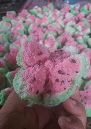 Foto resep Bolu kukus semangka