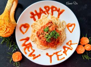 Hình của món Mì Ý sốt cà.