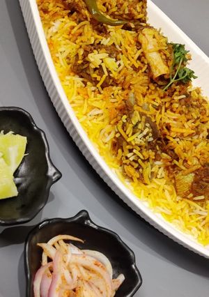 A picture of Mutton Biryani.
