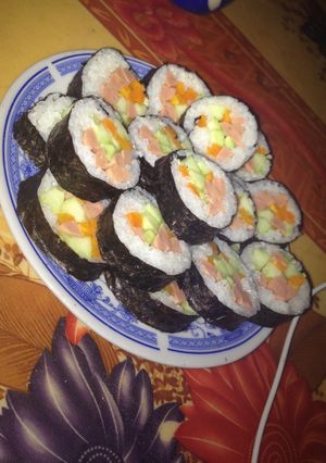 Hình của món Kimpap Hàn Quốc.