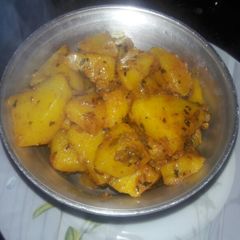 A picture of Jeera aloo.