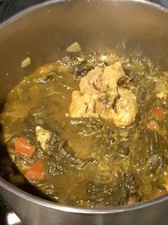 صورة لوصفة مرق لحم بالسبانخ