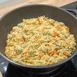 Arroz integral tres delicias Receta de Jesús Ruiz- Cookpad