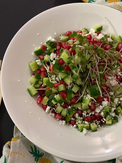A picture of Feta and Cucumber Salad.