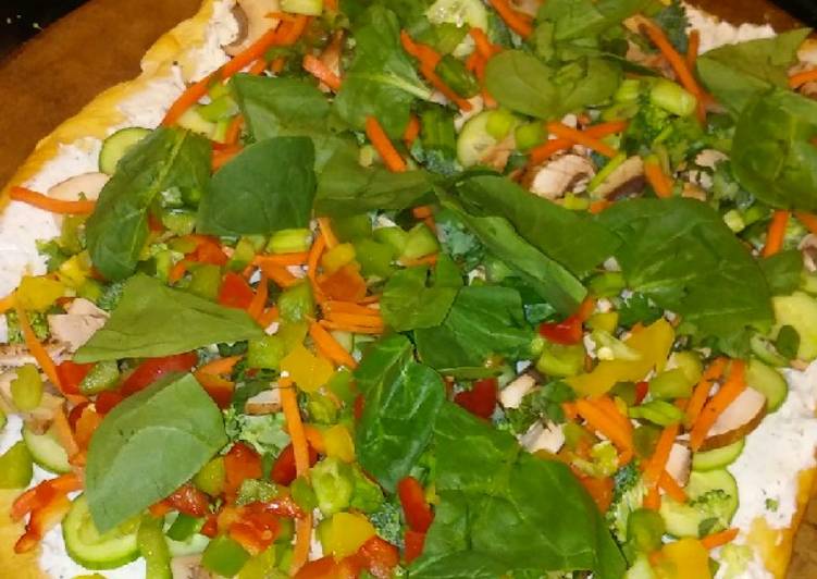 Recipe of Quick Pampered Chef’s Cool Vegi Pizza