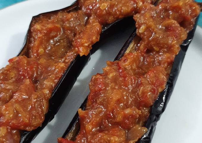 Terong goreng sirem sambel