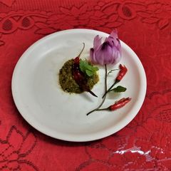 A picture of Minit leaves (pudina)varta.