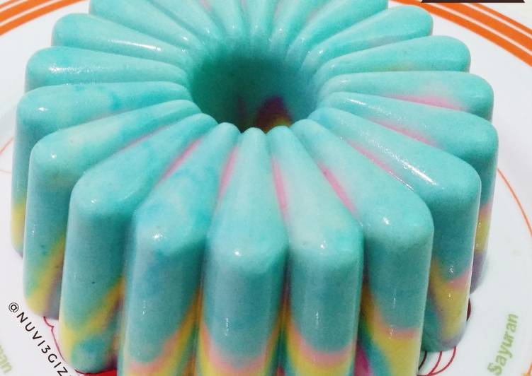 Resep Puding Unicorn💕 | Resep Membuat Puding Unicorn💕 Yang Sedap