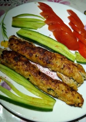صورة لوصفة كباب دجاج مشوي