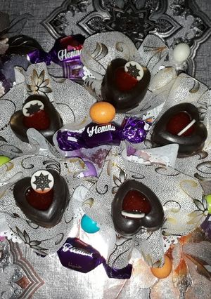 صورة لوصفة قلوب بالشوكولاته