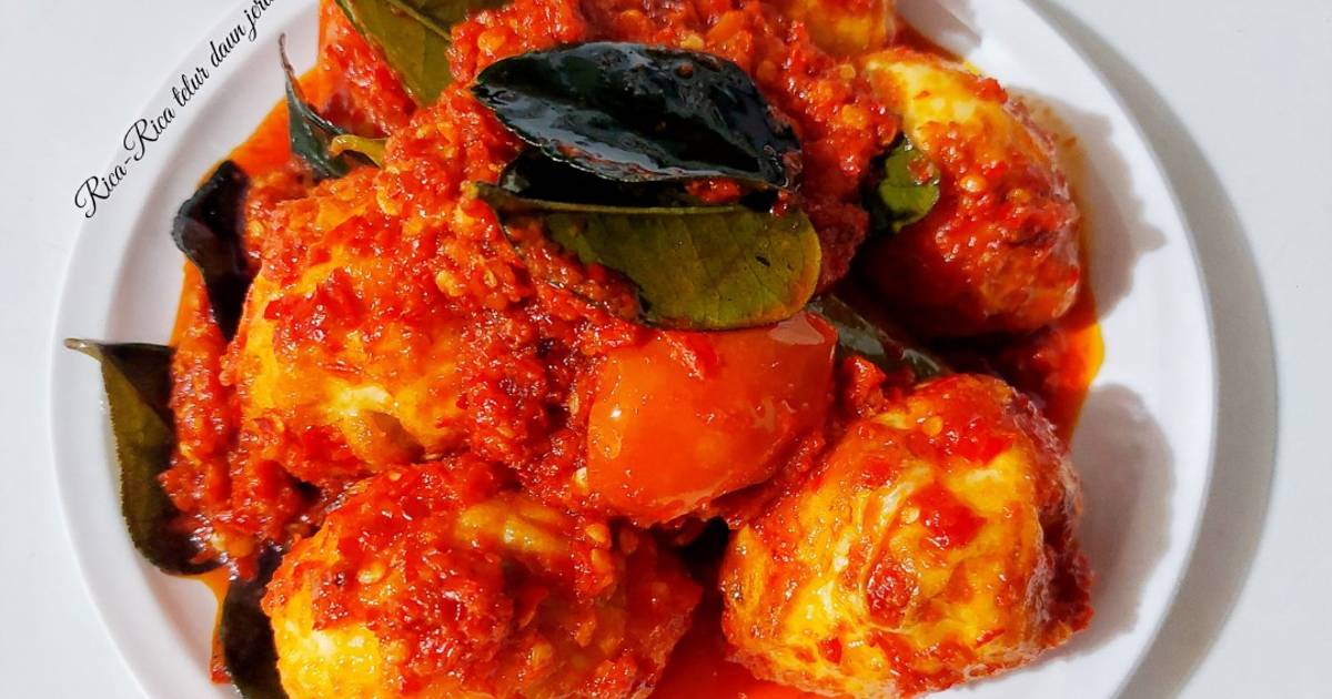 Resep Ricarica Telur Daun Jeruk Dijamin Nikmat dan Mudah