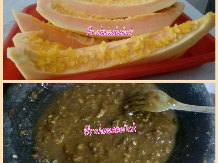 Bagaimana Membuat Rujak pepaya, Lezat