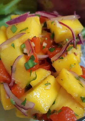 Una foto de Ceviche de mango