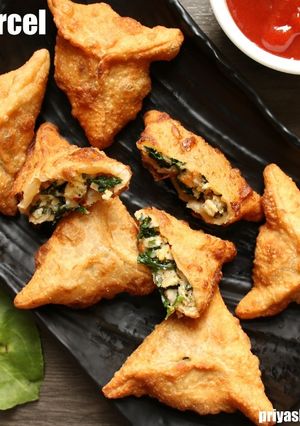A picture of Zingy Spinach Parcels.