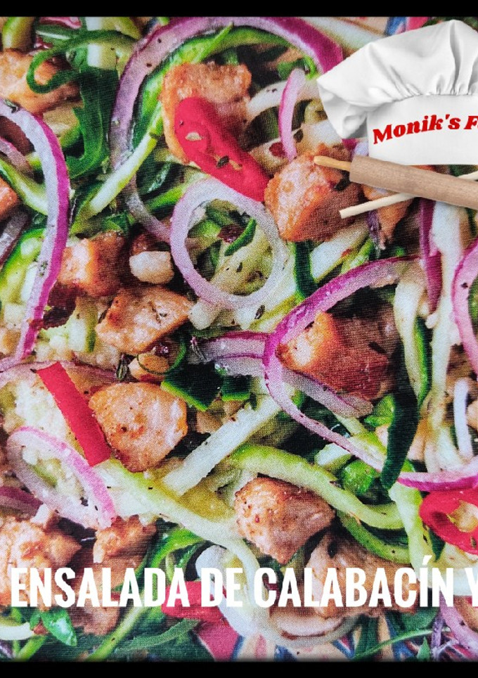 Una foto de Ensalada de Calabacín y Pollo