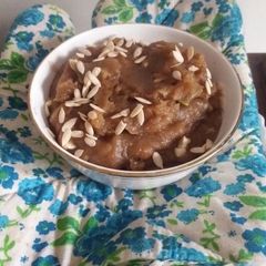 A picture of Water chestnut halwa.