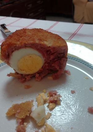Una foto de Huevos escoceses caseros