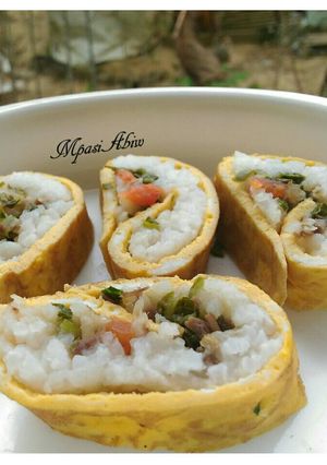 Foto resep MPASI 10M+ Chicken Rice Roll Egg