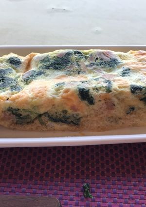 Una foto de Soufflé de espinacas