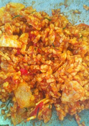 Foto resep Kering tempe pedas manis