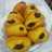 Pumpkin donut with chocolate ganache
