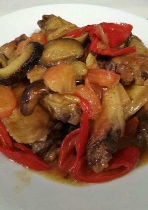 Foto resep Ayam jamur saos tiram