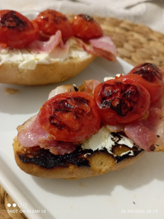 A picture of Gourmet Bruschetta for a Quick Dinner.