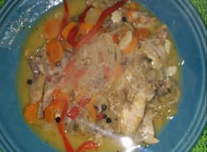 Una foto de Pollo al escabeche