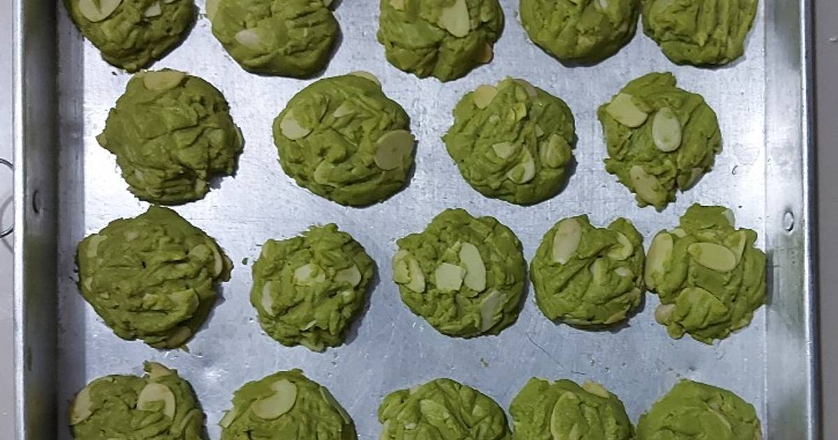 Resep Green Tea Almond Cookies oleh Dessira Rizka Tri Ariany Cookpad