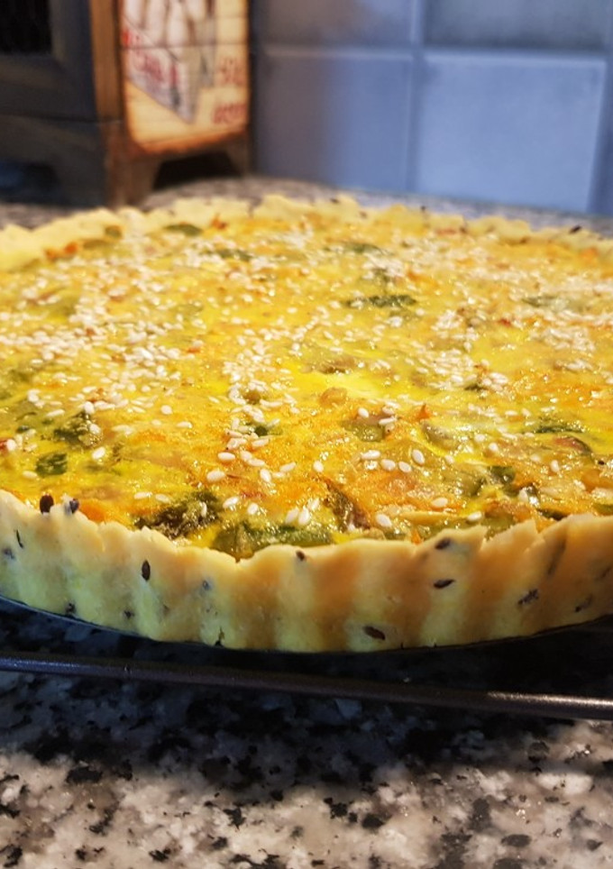 Una foto de Tarta de verduras sin gluten