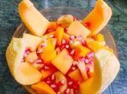 A picture of mango pomegranate