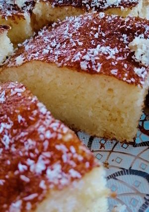 صورة لوصفة بسبوسة مشربة الله الله اممممممم 😋😋😋