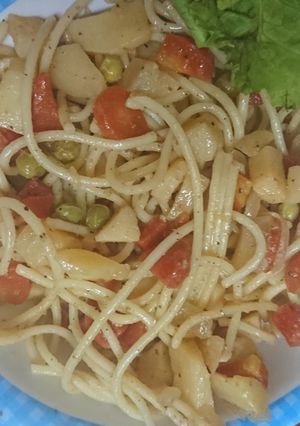 A picture of Spaghetti in vegitable.