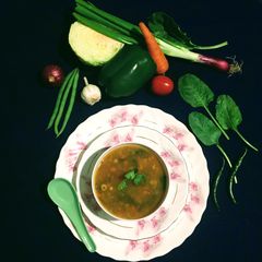 A picture of Mixed Veg Soup.