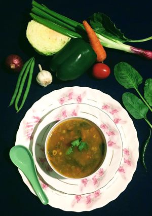 A picture of Mixed Veg Soup.