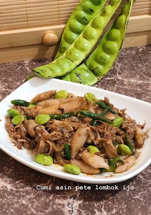 Foto resep Cumi asin pete lombok ijo